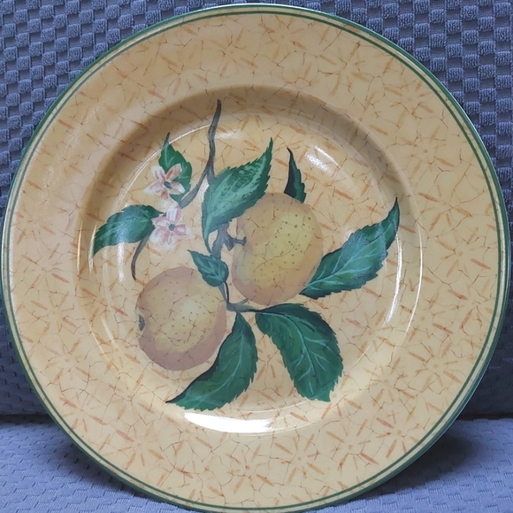 4 - Philippe Deshoulierres Kensington Fruit Porcelain Canape/Salad Plate Set V&A - Picture 3 of 7